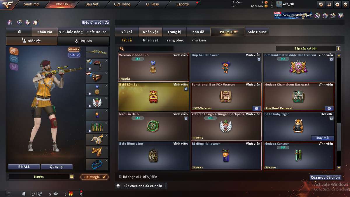 shop acc cf uy tin gia re